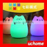 UCHOME China Wholesale Auto Change Color Silicone Night Light For Gift Promotion thumbnail-5