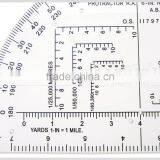 Kearing R.A.6 Inch Protractor in Degrees and Mills Field Kit for Accurate Map Reading #KMP-1 thumbnail-3