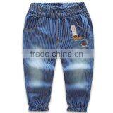 2016 New Design Soft Hand Feeling Applique of Animal Long Jeans for Baby Girl thumbnail-2