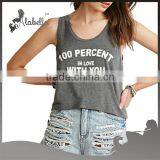 Gym Wear Wholesale Stringer Gym Vest With Screen Print thumbnail-1