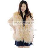 CX-G-B-160M 2016 New Fashion Custom Women Mongolian Lamb Fur Vest thumbnail-1