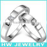 Last Fashion CZ Diamond Couple Rings thumbnail-1