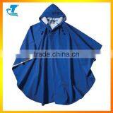 Newest Blue Adult Rain Poncho with hood