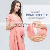 Leisure Maternity Casual Dresses Ladies Nursing Clothing Mod Style Pregnant Women Skirts thumbnail-1