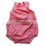 Wholesale Children Boutique Clothing Baby Soild Color Bodysuit Infant Girls Soft Casual Wear Rompers thumbnail-1