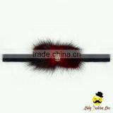 Fashion Plain Color Golden Ring Top Gift Hairy Thin Elastic Festival Baby Girl Headband Accessories thumbnail-1