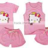 Custom Casual Summer Kids Clothes Girls Dress Children Clothing Little Girls Cotton Summer Dresses thumbnail-3