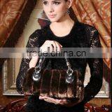 Grace Luxury Imitation Feather Party Hand Bag for Woman Gender Straw Bag Fur Bag Charm thumbnail-5