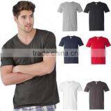 2016 Summer Promotion Plain Dyed O-neck Short Sleeve 160g 100%cotton Custom Elongated t Shirt