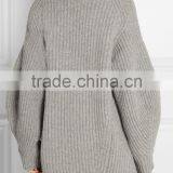 High Quality Turtle Neck Oversized Cashmere Sweater Women's thumbnail-4
