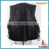 2015 Cowboy Biker Leather Vest for Men thumbnail-2