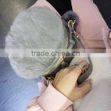 2016 Newest Design Woman Rabbit Fur Handbag Messenger Bag thumbnail-2