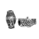 304 Stainless Steel Spacer Beads Buddha Antique Silver thumbnail-3