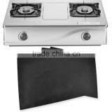 2016 Hot Sale Reusable Aluminum Foil 4pcs/lot Gas Stove Protectors Cover/Liner Reusable Non Stick Silicone Dishwasher Safe thumbnail-1