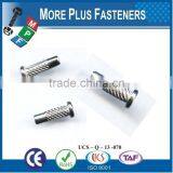 Made In Taiwan Special Screw Pan Head No 3 Square Drive Tapping Screw Type 17 Flat Top Pan Head With Knurl thumbnail-6