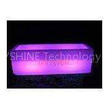 Large Rechargeable Glowing LED Ice Bucket Rectangle / Lighted Champagne Ice Bucket thumbnail-1