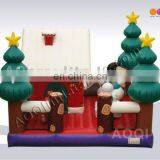 AOQI Holiday Inflatable Amusement Park Beautifule Christmas House for Sale Made in China thumbnail-1