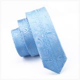 Self-fabric XL Silk Woven Neckties Dots Blue