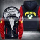 Football Bay Packers Zipper Thicken Outdoor Hoodie Sports Jacket thumbnail-2