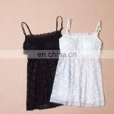 Viacin Hot Selling Lace Babydoll With Cups /lace Tops for Girls