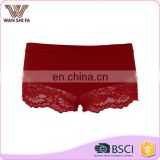 Customized red lace tight sexy seamless women underwear panty wholesale