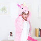 Unicorn Flannel Conjoined Polyester Pajamas thumbnail-1