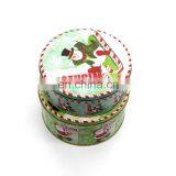 Christmas Candy Tin Can Wholesale, Round Metal Chocolate Tin Can thumbnail-2