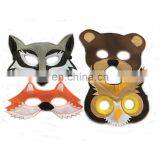 Wholesale Cheap Felt Animal Face Black Felt Mask Face thumbnail-2