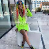 Hot Selling Zip up Rib Fabric Good Quality Full Bodysuits For Women Adults thumbnail-4