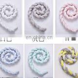 Knot Cushion,Crib Baby Bumper Cot Braid Pad Protector Braided Knot Pillow thumbnail-6