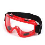 Splash fog proof fit-over plastic protective safety glasses goggles with adjustable strap