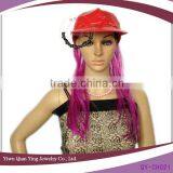 Fashion Red Wig Cap Hairstyles thumbnail-1