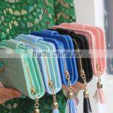 Multicolor Pink Blue Blck Fashional de Ultimos Moda ID Card Bank Card Holder Wallet Cartera Para Dama thumbnail-6
