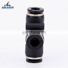 New Design PZA Series Four Way 4/6/8/10/12mm Couplings Plastic Cross Tube Pneumatic Air Quick Connect Fittings thumbnail-3