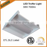 58W 125lm/W110-277V Dimmable LED Troffer Retrofit with DLC