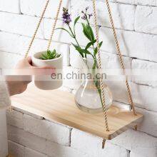 Простой дизайнерский настенный плавающий деревянный полку для гостиной