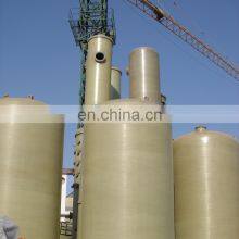 FRP horizontal storage tanks for NaOH solution