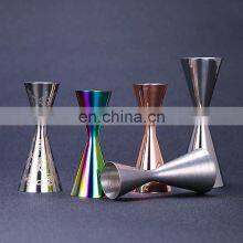 Triangle Short Shot Wholesale Stainless Steel Graded Slanted Slim Cocktail Jigger thumbnail-3