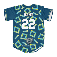 Custom Sublimated Good Quality Baseball Jersey With Full Button on the Placket thumbnail-2