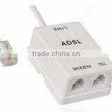 USA Type Simplex RJ11 ADSL Modem Splitter