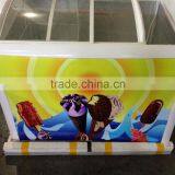 Ice Cream Freezer Curved Glass Door Ice Cream Chest Freezer thumbnail-4