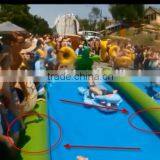 2015 Newest 30 Meter Long PVC Tarpualin Inflatable Slider City for Summer thumbnail-2