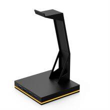 Four Usb 2.0 RGB Headset Holder Micro USB Charging Cable RGB Lights Counter Headphones Display Stand Rgb Bracket