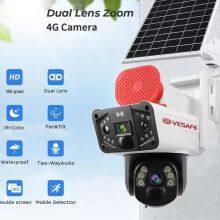 Solar Camera With Sounder WIFI 4G 6MP PTZ Wireless Video Camera Loud Sounder Theft Scare Off thumbnail-3