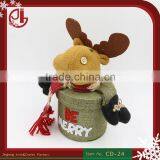 New Christmas Decorations Santa Claus Elk Dolls Paragraph Nuoqi Creative Holiday Gift Storage Candy Box thumbnail-1