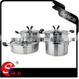 wholesale capsule bottom induction stainless steel cookware pot set