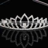 Handmade Luxury Wedding Rhinestone Bridal Crystal Tiara Bridal Crown thumbnail-2