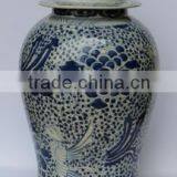 Blue and White Porcelain Temple Jar thumbnail-4