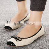Brand New Flat Ladies Shoes Ladies Rubber Soles Flat Shoes With High Quality XT-DA0905 thumbnail-1