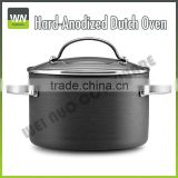 Hard Anodized Dutch Oven w/ Glass lid & Stainless Steel handle